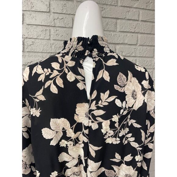 Nanette Lepore Floral High Neckline Hi-Low Dress Size 12 - Picture 11 of 13